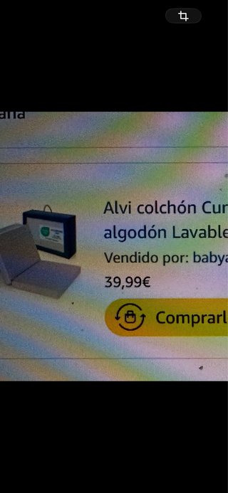 Cuna de viaje niña+ colchón ALVI 120x60 con ruedas