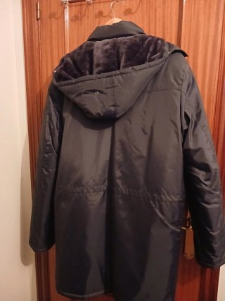 Parka Hombre BF&GF XXXL Negra/Gris Forro Polar
