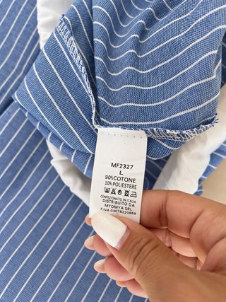 Pantaloni Palazzo Coulisse Blu