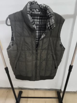 Chaleco reversible hombre calentito