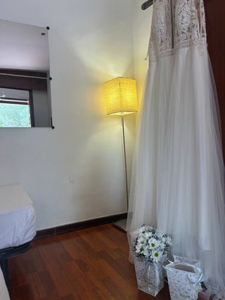 Vestido de Novia Blanco cuello Halter