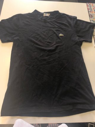 Camiseta Lacoste Negra Hombre