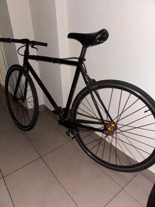 Bicicleta Fixie Negra Single-Speed