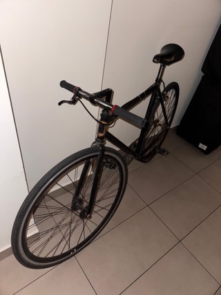 Bicicleta Fixie Negra Single-Speed