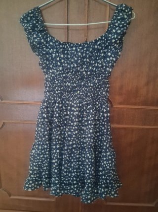 Vestido corto floral verano