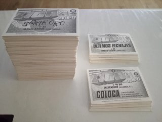 425 distintos Cromos LaLiga 2016-17 sin pegar
