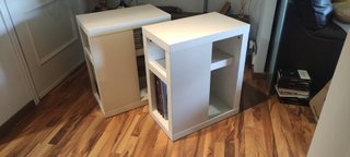 Patas mesa con almacenamiento IKEA blancas (2 uds)