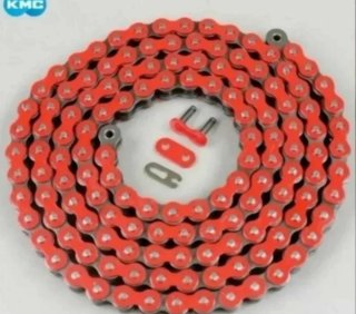 CADENA KMC REFORZADA ROJA 420 PASOS 136 ESLABONES
