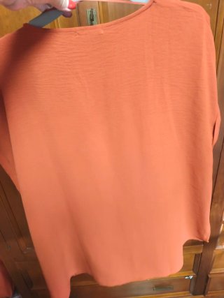Blusa manga corta Encuentro naranja