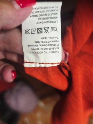 Blusa manga corta Encuentro naranja