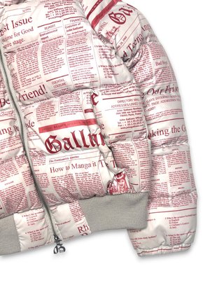 Chaqueta John Galliano Newspaper Print Talla Única