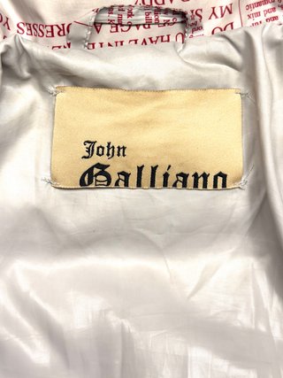 Chaqueta John Galliano Newspaper Print Talla Única