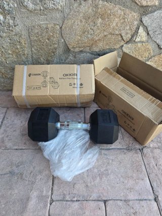 2 Mancuernas OKIOB 12.5kg Hexagonales