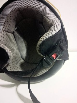 Casco Moto Abierto Negro con Visera