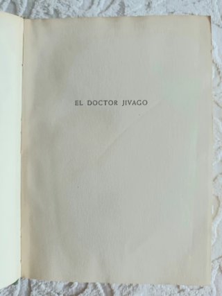 Libro El Doctor Jivago - Boris Pasternak