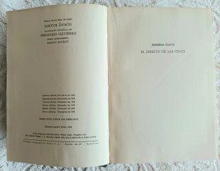 Libro El Doctor Jivago - Boris Pasternak