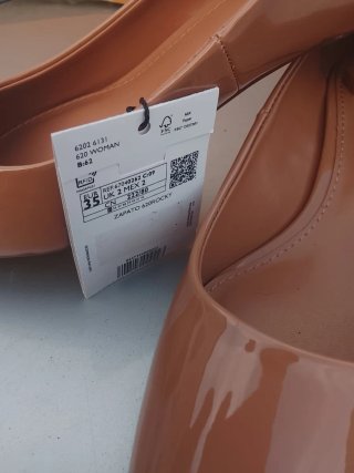 Zapatos Mango Tacón Bajo Beige