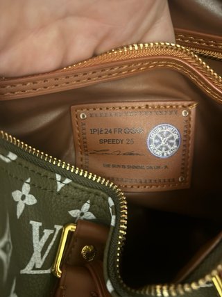 Bolso Louis Speedy Marrón/Verde Interior marron