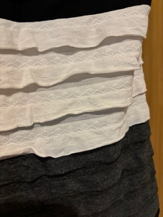 Vestido Ada Gatti Negro/Gris/Blanco Talla S