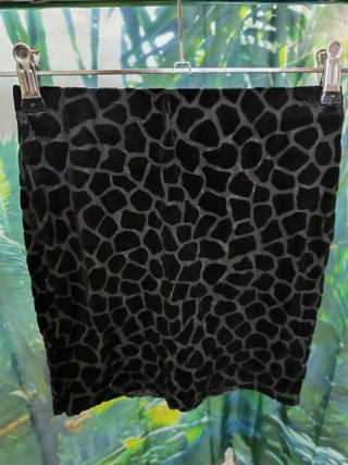 Minifalda Shein Talla XS 34 Animal Print