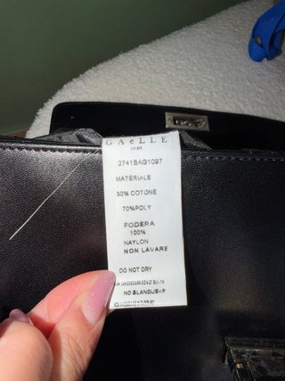 Borsa Gaelle Paris nera con catena
