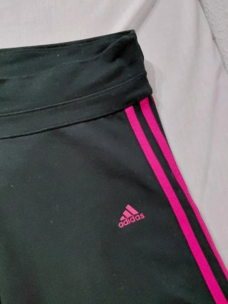 Leggings Adidas Mujer Negro y Rosa