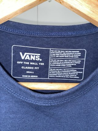 Camiseta Vans Talla S Azul