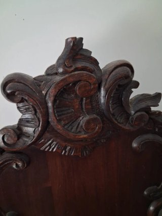 Conjunto Muebles Antiguos Madera y Mármol