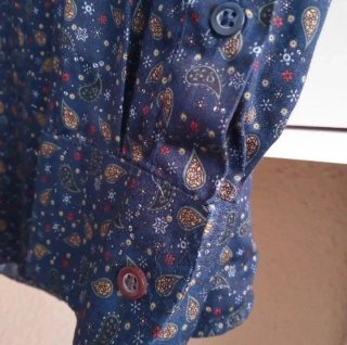 (M) Camisa de manga larga estampada de Zara