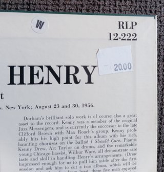 Ernie Henry Presenting Ernie Henry Vinilo