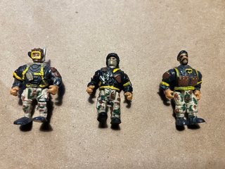3 Figuras Militares Muscle Men