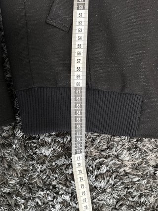 Cazadora Zara Hombre Negra Brillo Talla L