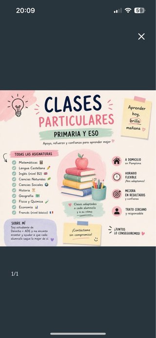 Clases particulares Primaria y ESO