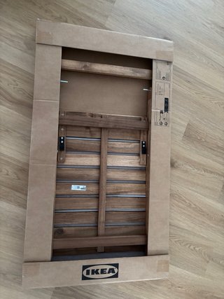 Mesa plegable exterior madera 60x62