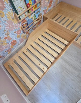 Cama Montessori Madera Natural