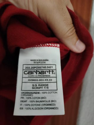 Camiseta Carhartt Logo Checker Talla L