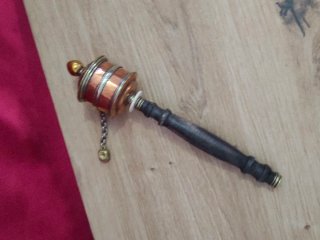 Molinillo Oración Tibetano con Rollo