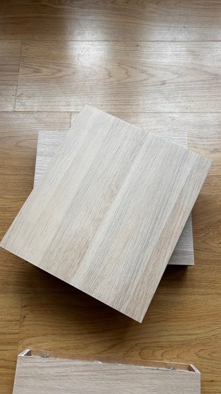 Pack 4 Estantes Flotantes IKEA LACK Roble