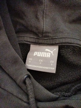 Sudadera Puma Negra con Capucha