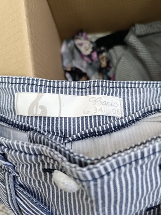 Minifalda Stradivarius Talla 34 Rayas