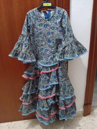 Vestido Flamenca Niña Estampado