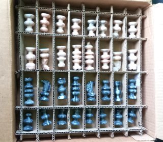 Ajedrez de mármol 28x28cm