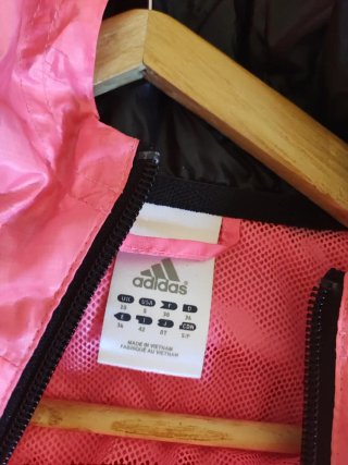 Cortavientos Adidas Rosa y Negro