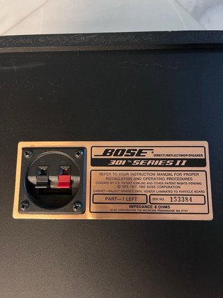 Altavoces Bose 301 Serie II