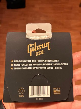 Gibson Brite Wire 11-50– 2 juegos cuerdas guitarra
