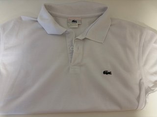 Polo Lacoste Blanco Talla M