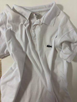 Polo Lacoste Blanco Talla M