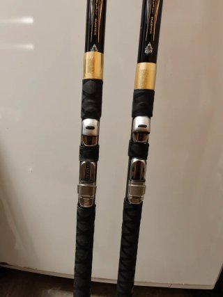 2 cañas de pescar 5.30m acción fuerte
