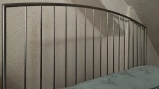 Estructura de acero para cama grande.
