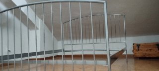 Estructura de acero para cama grande.
